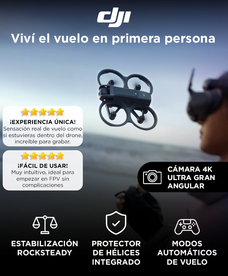 DJI Avata 2 (Solo el dron), FPV con cámara 4K, Vuelo Inmersivo, Protector de Hélices Integrado, Sencillo Flip/Roll, Campo de Visión Superamplio de 155° - Imagen 2