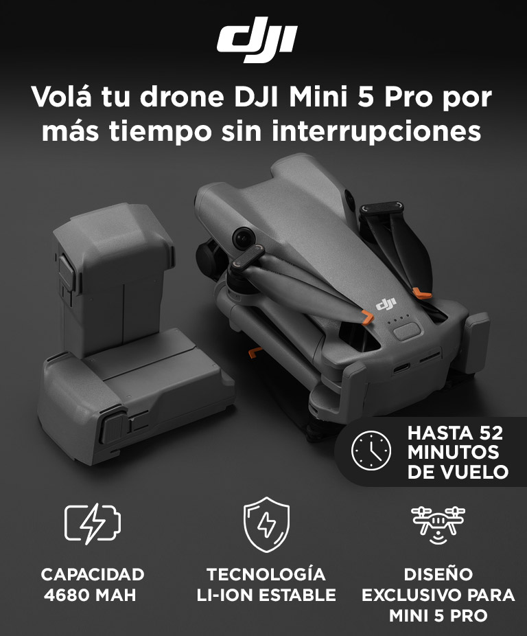 Batería De Vuelo Inteligente Plus DJI Mini 5 Pro (52 Minutos De Vuelo) - Imagen 2