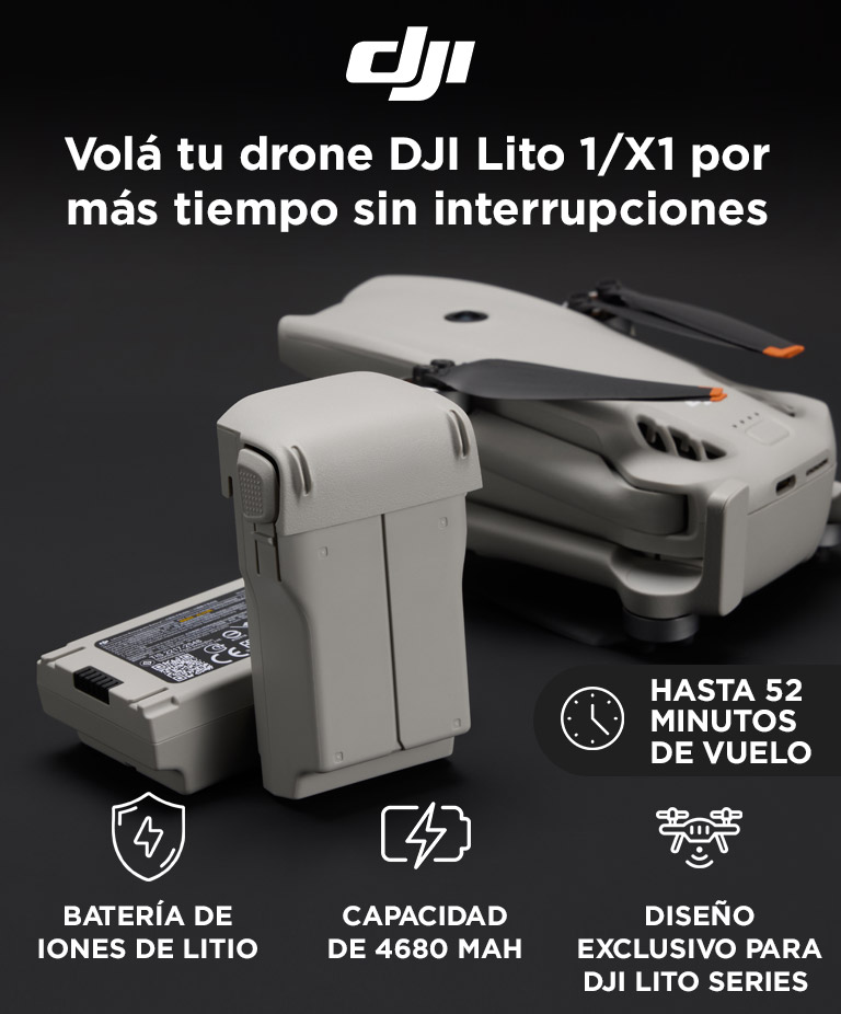 Batería de Vuelo Inteligente Plus DJI Lito Series 52 Minutos De Vuelo Aprox - Imagen 2