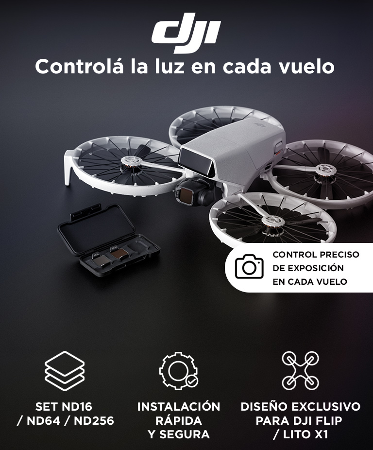 Juego De Filtros ND Para DJI Flip/Lito Series (ND16/64/256) - Imagen 2