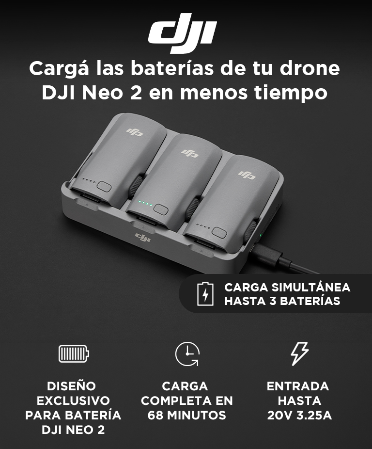 Centro De Carga Bidireccional Baterías De Vuelo Inteligente DJI Neo 2 - Imagen 2