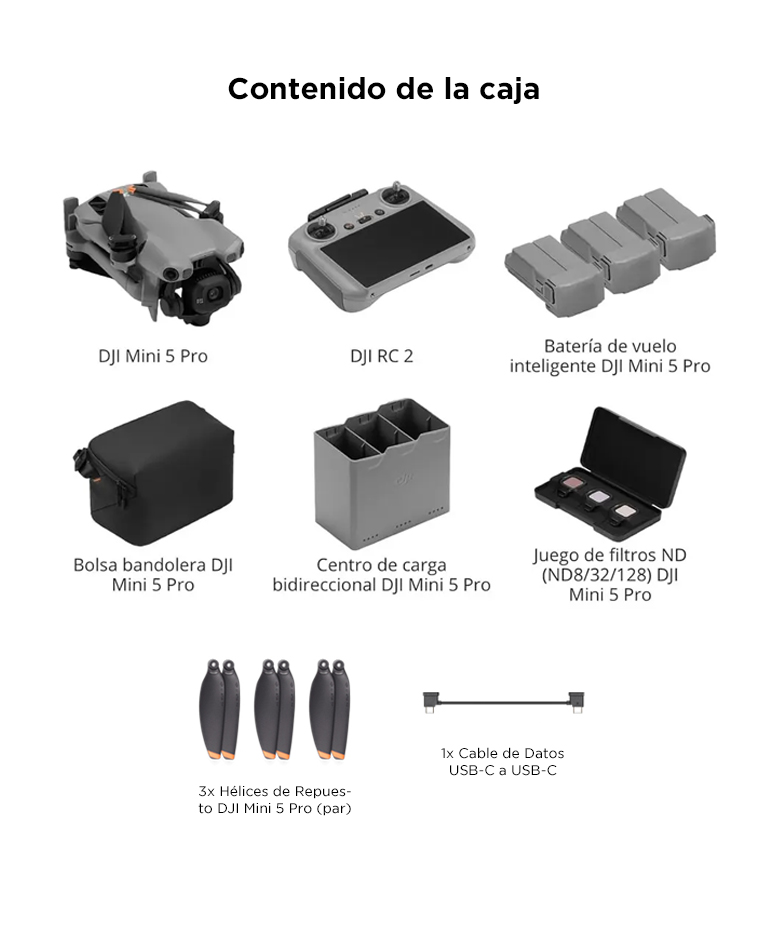 Dron DJI Mini 5 Pro Combo Vuela Más Control Remoto RC 2 - Imagen 6