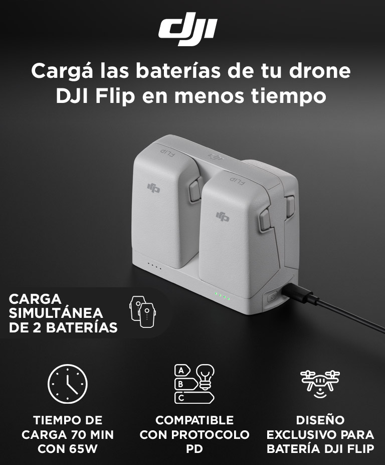 Centro De Carga Paralela De Baterías De Vuelo Inteligente DJI Flip - Imagen 2