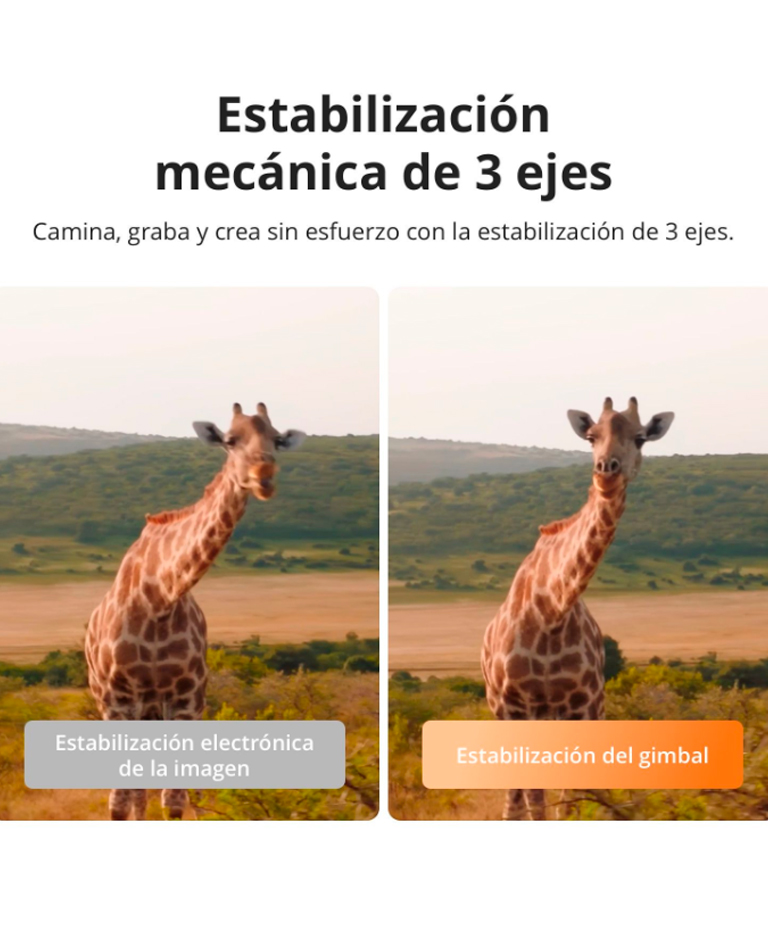 Cámara Osmo Pocket 4 DJI Combo Estándar, Cámara para Videovlogs de Bolsillo, 1" CMOS y 4K/240 fps, Estabilización de 3 Ejes, Zoom 2x, Almacenamiento Interno 107 GB - Imagen 3