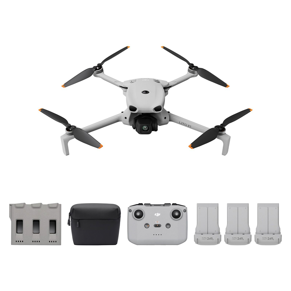 Drone DJI Lito X1 Fly More Combo (Control Remoto DJI RC-N3), Cámara 4K, Detección De Obstáculos, ActiveTrack, Sensor De 1/1.3 Pulgadas, 3 Baterías