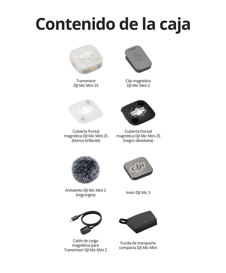 Mic Mini 2S DJI Transmisor, Cancelación De Ruido Con IA - Imagen 7