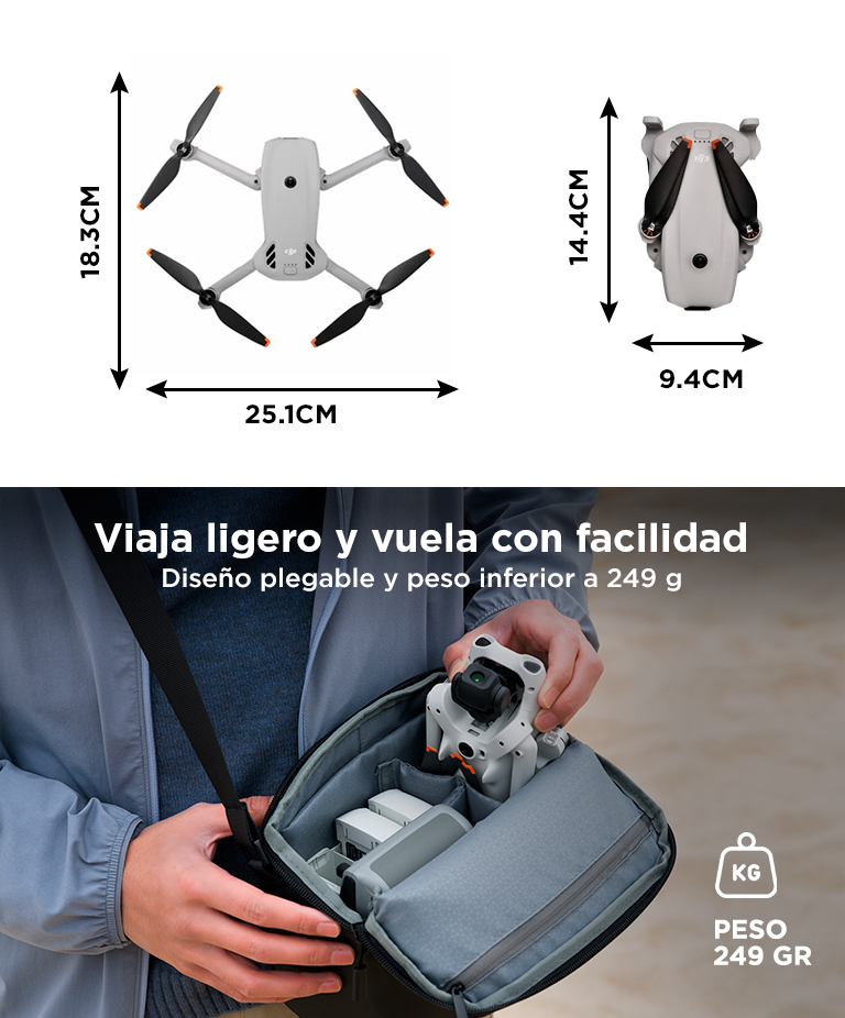 Drone DJI Lito X1 Fly More Combo (Control Remoto DJI RC-N3), Cámara 4K, Detección De Obstáculos, ActiveTrack, Sensor De 1/1.3 Pulgadas, 3 Baterías - Imagen 6