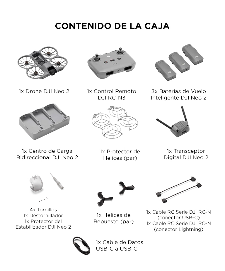 Drone DJI Neo 2 Control Remoto RC-N3 Combo Vuela Más 3 Baterías - Imagen 7