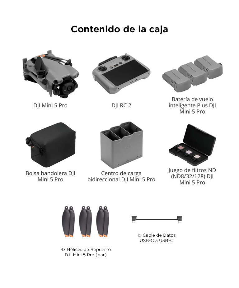 Dron DJI Mini 5 Pro Combo Vuela Más Plus Control Remoto RC 2 - Imagen 7