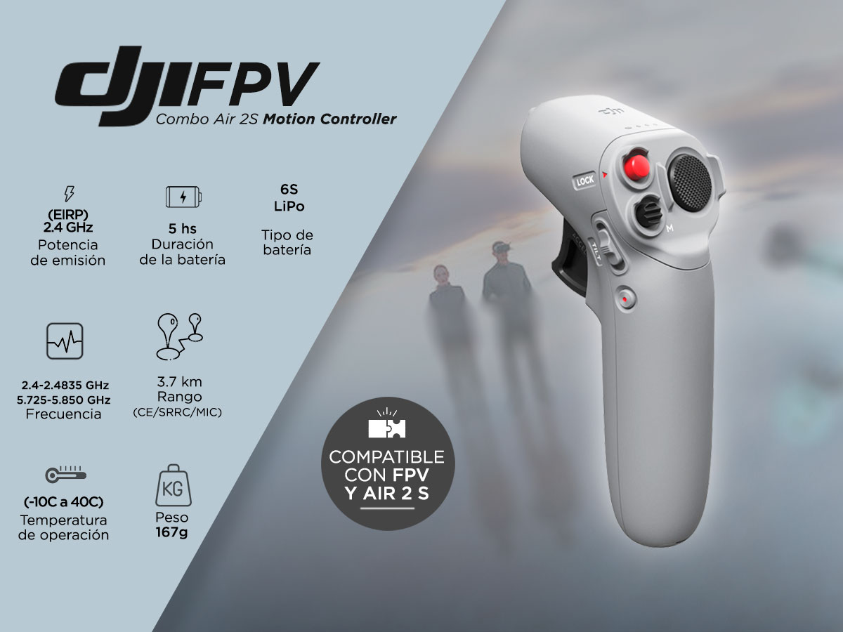 Control Remoto Drone DJI FPV Combo Air 2S Motion Controller - Imagen 2
