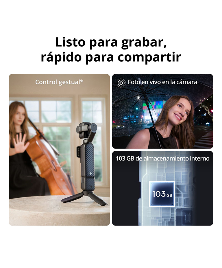 DJI Osmo Pocket 4P Standard Combo, Cámara Para Vlogs 4K, Doble Objetivo - Imagen 5