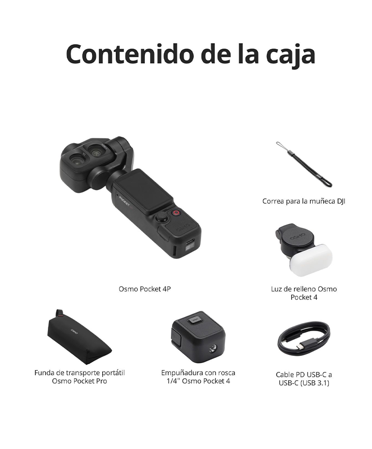 DJI Osmo Pocket 4P Standard Combo, Cámara Para Vlogs 4K, Doble Objetivo - Imagen 7